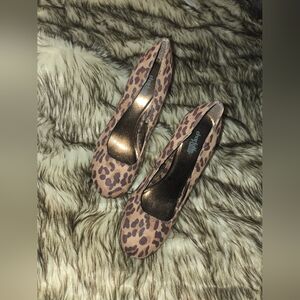 Charlotte Russe Brown Leopard Print Heels